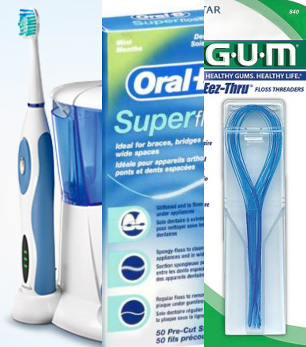 Flossing with braces Kaplin Orthodontics